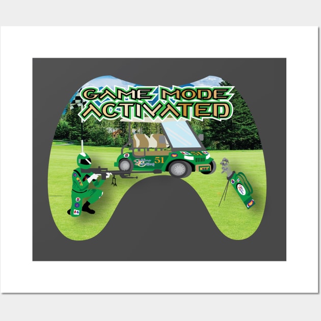 Game Mode Activated Green golf course Wall Art by Sublime Expressions